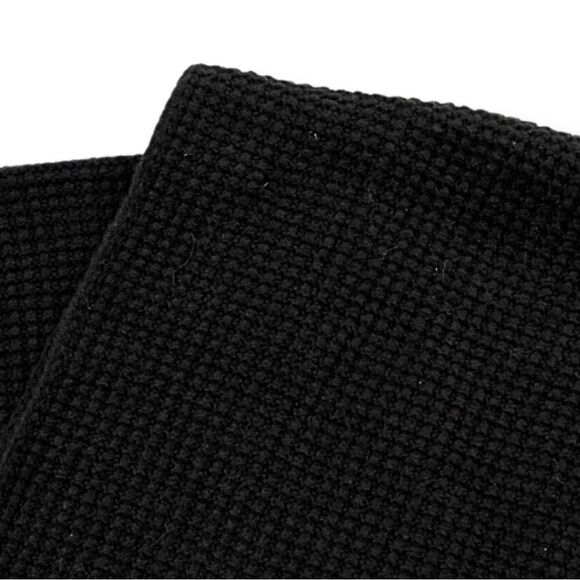 Men's Waffle Knit Scarves - Goodfellow & Co™ • Black • NWT - Picture 4 of 7